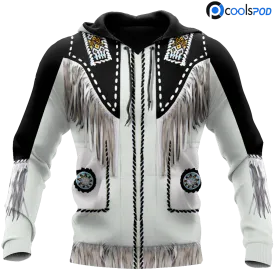 3D All Over Print Cowboy Shirt Cowboy Jacket Pattern Hoodie, Cowboy Cosplay For Men Boy, Cowboy Gift For Him