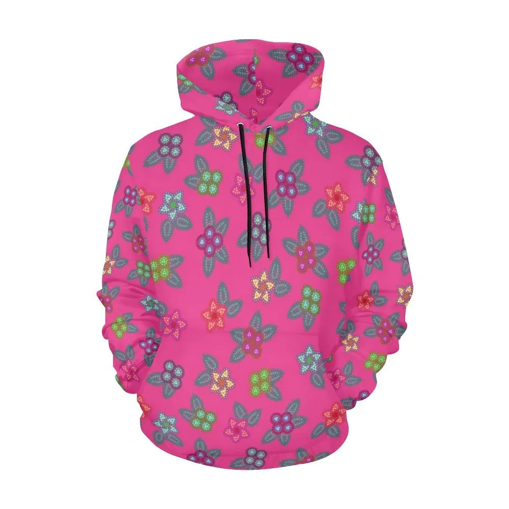 Berry Flowers Hoodie for Women (USA Size)