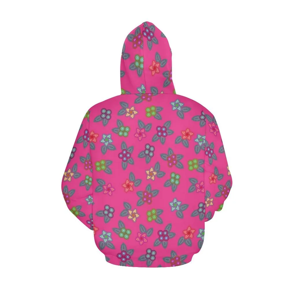 Berry Flowers Hoodie for Women (USA Size)