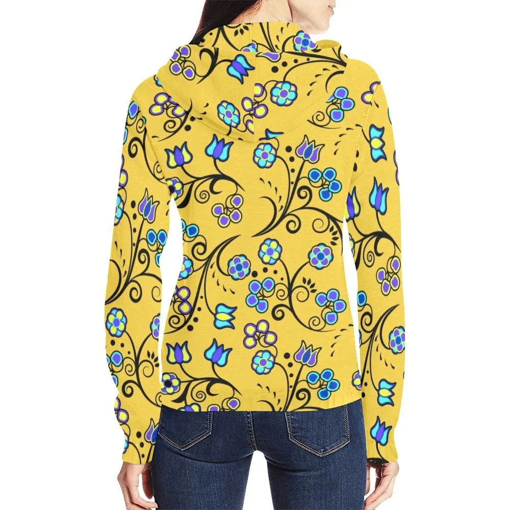Blue Trio Tuscan Full Zip Hoodie for Women