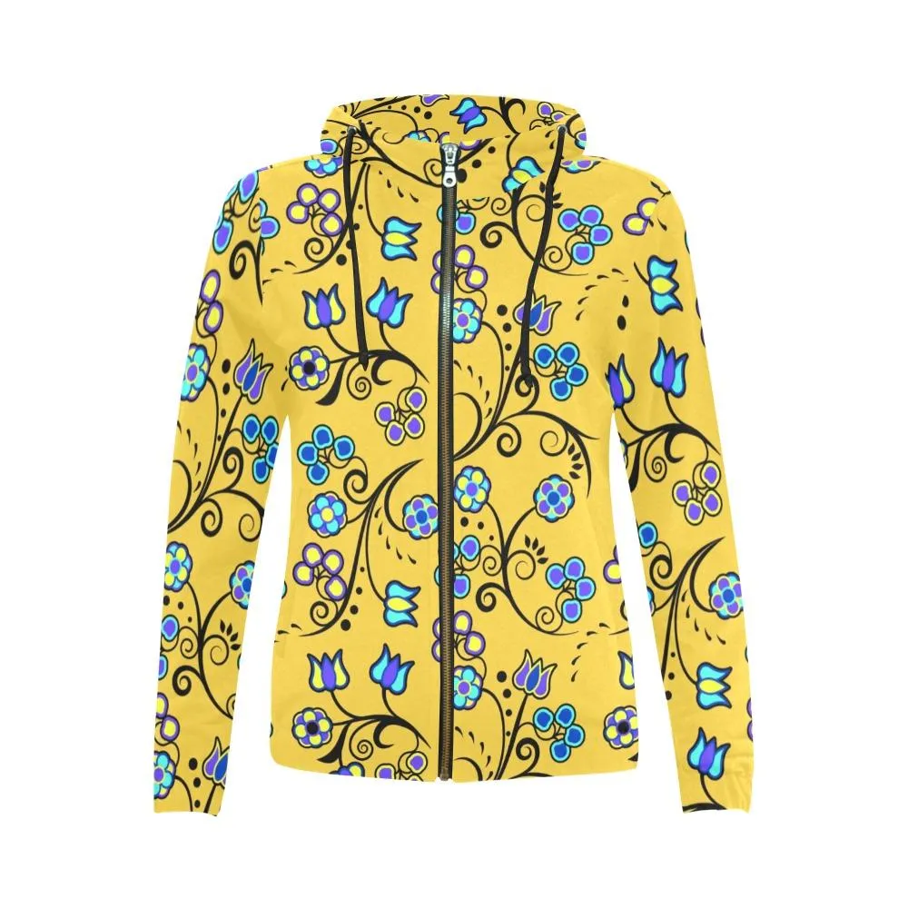 Blue Trio Tuscan Full Zip Hoodie for Women
