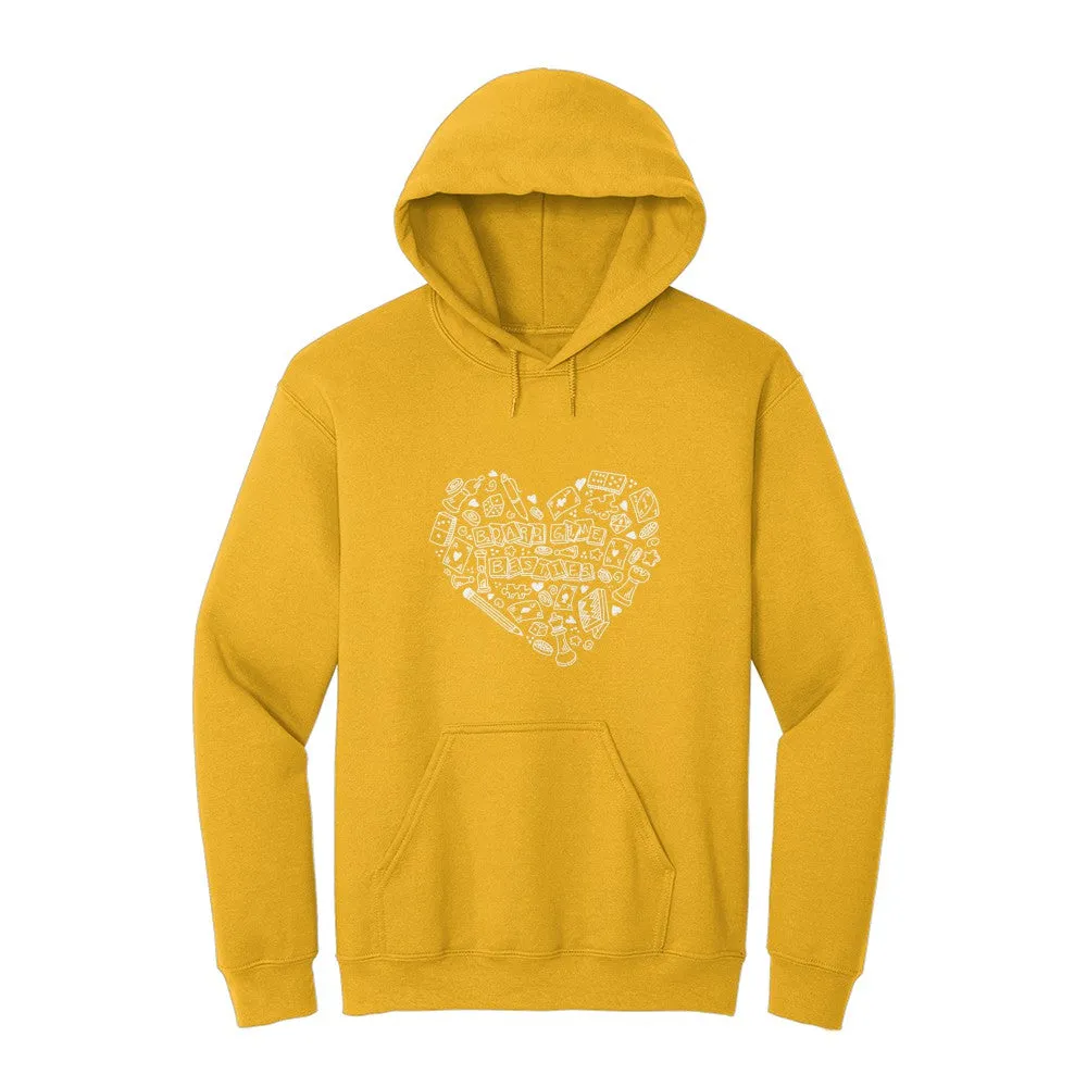 Board Game Besties Heart Hoodie