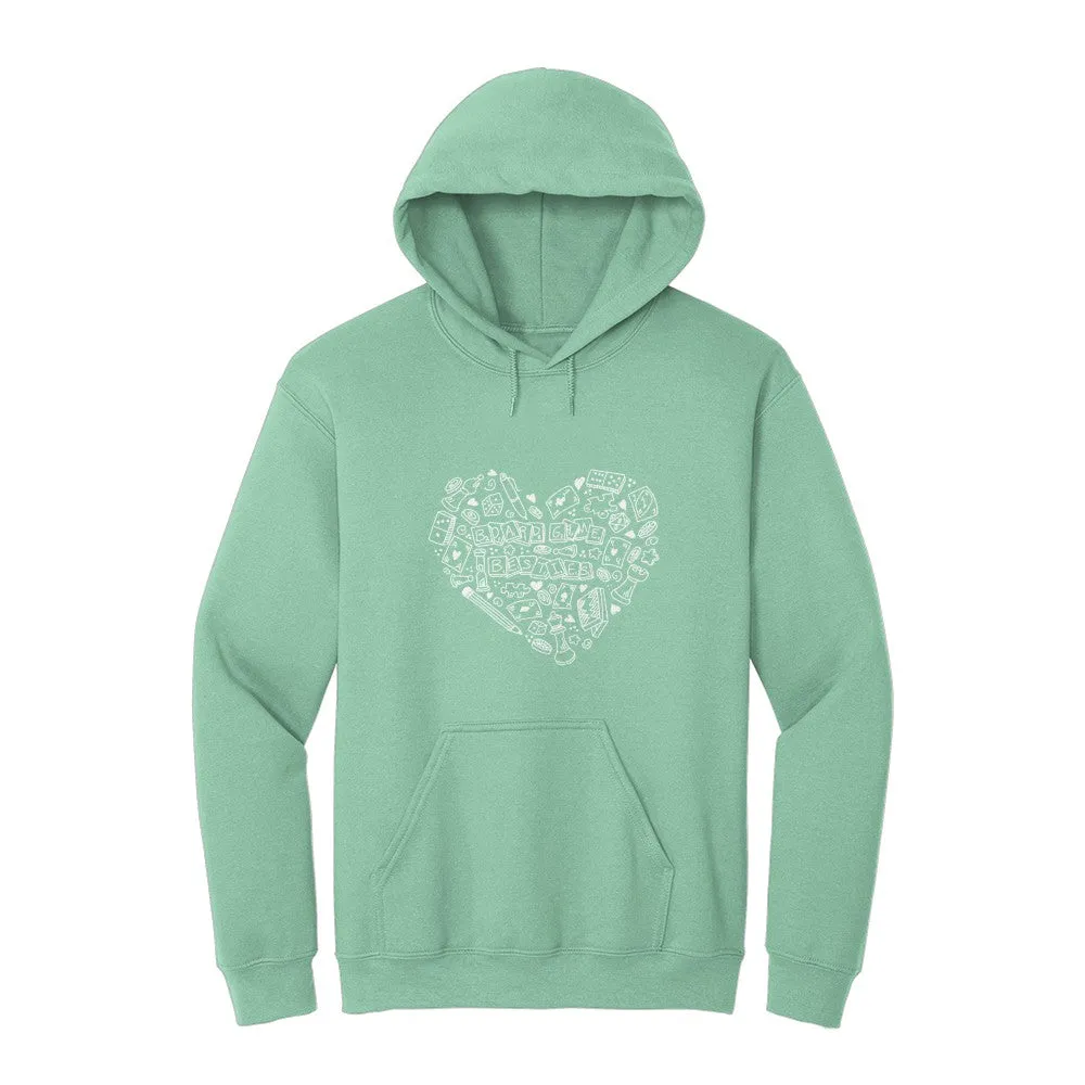 Board Game Besties Heart Hoodie