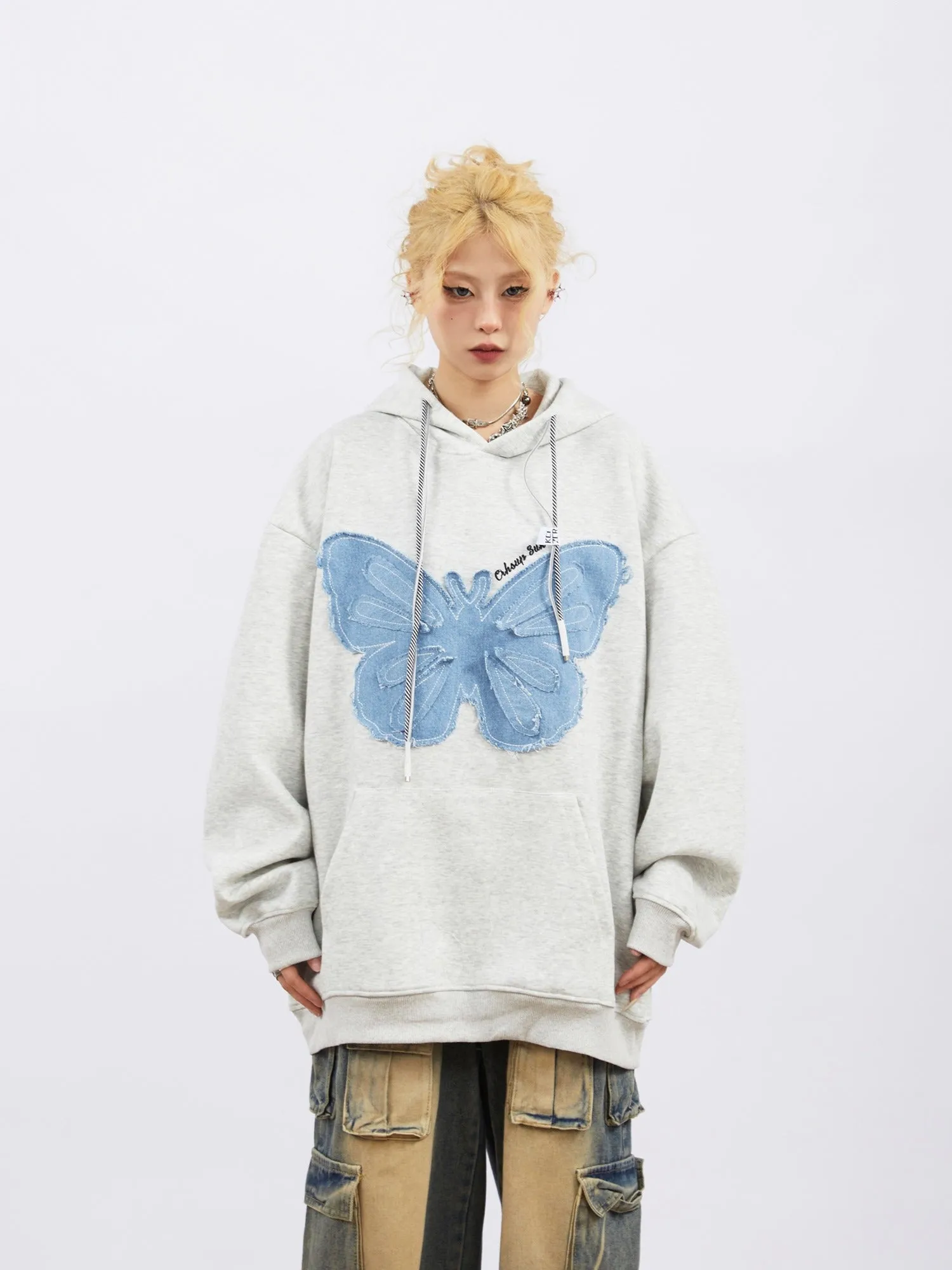 Butterfly Patch Hoodie