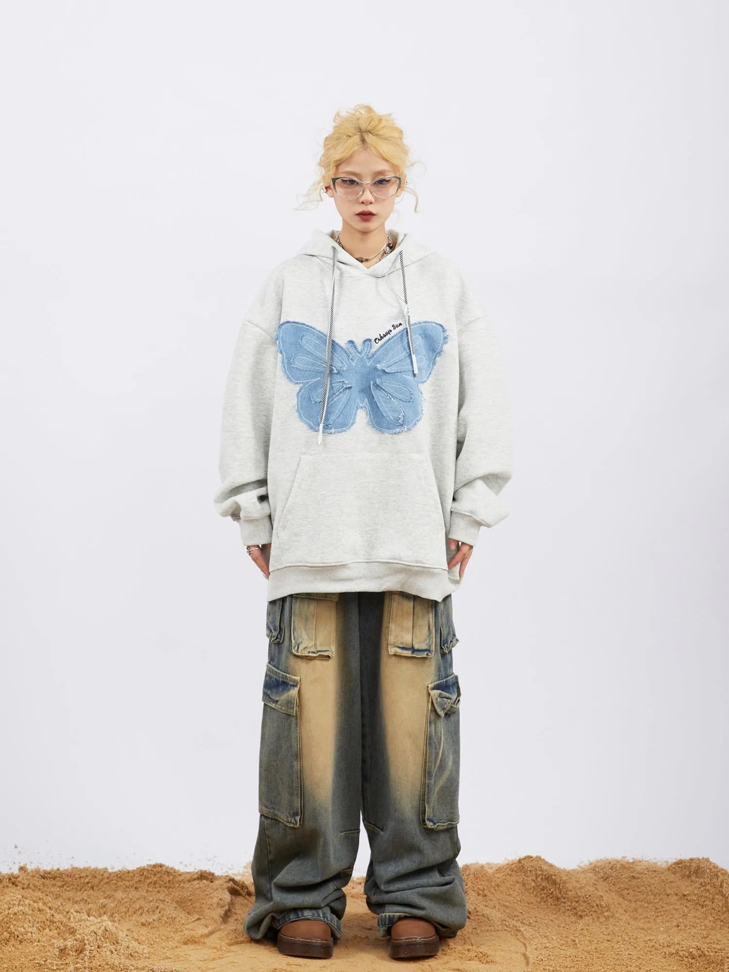 Butterfly Patch Hoodie