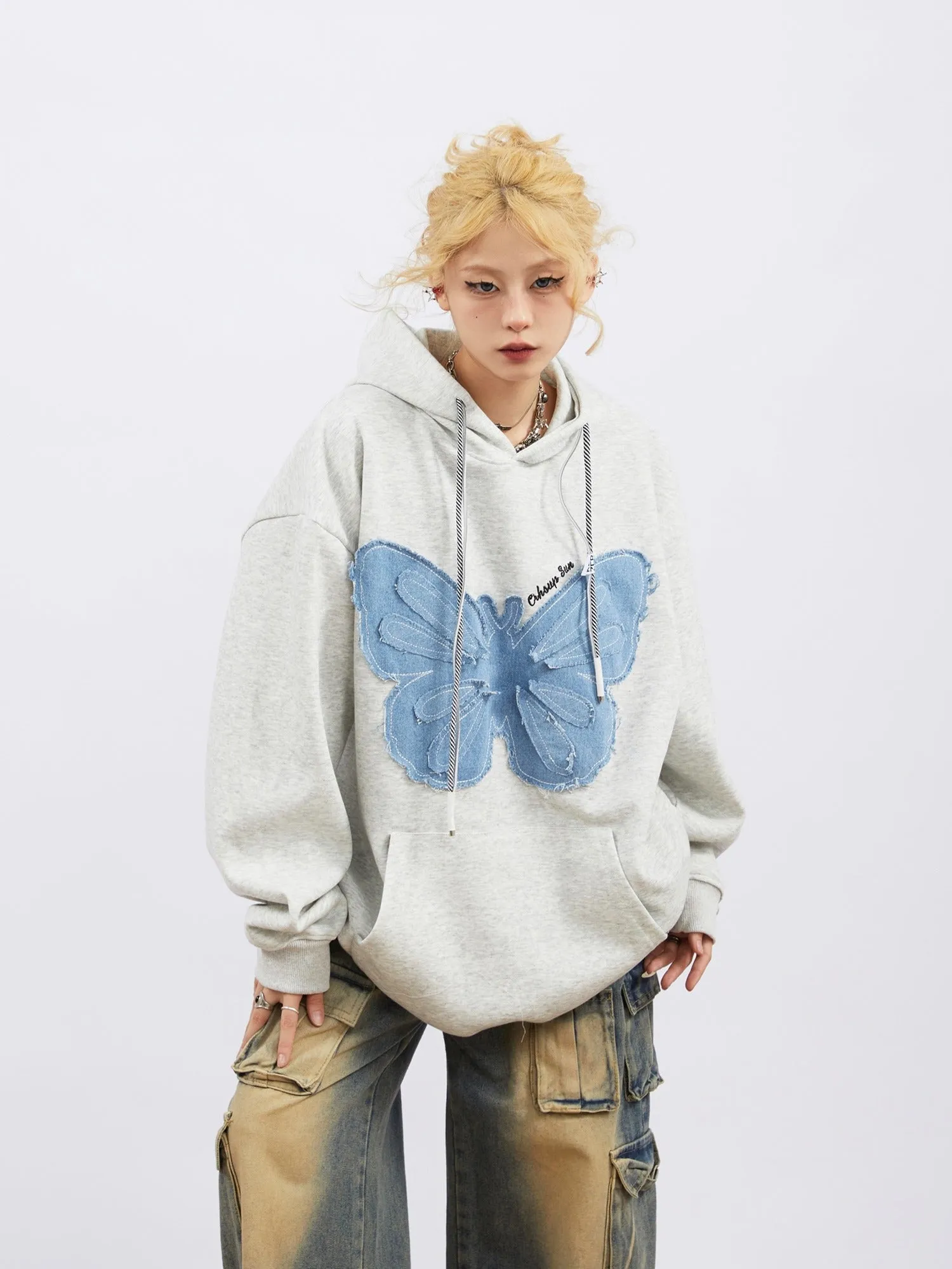 Butterfly Patch Hoodie