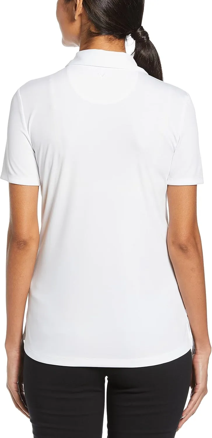 Callaway Women's Tournament Short Sleeve Golf Polo Shirt, Added Stretch, Moisture-Wicking, Sun Protection