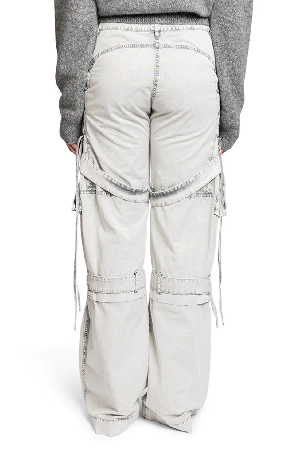 CARGO TWILL TROUSERS DUSTY WHITE