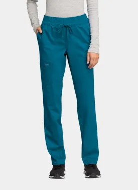Cherokee WW Revolution Mid Rise Tapered Leg Drawstring Scrub Trousers WWE105 - Caribbean