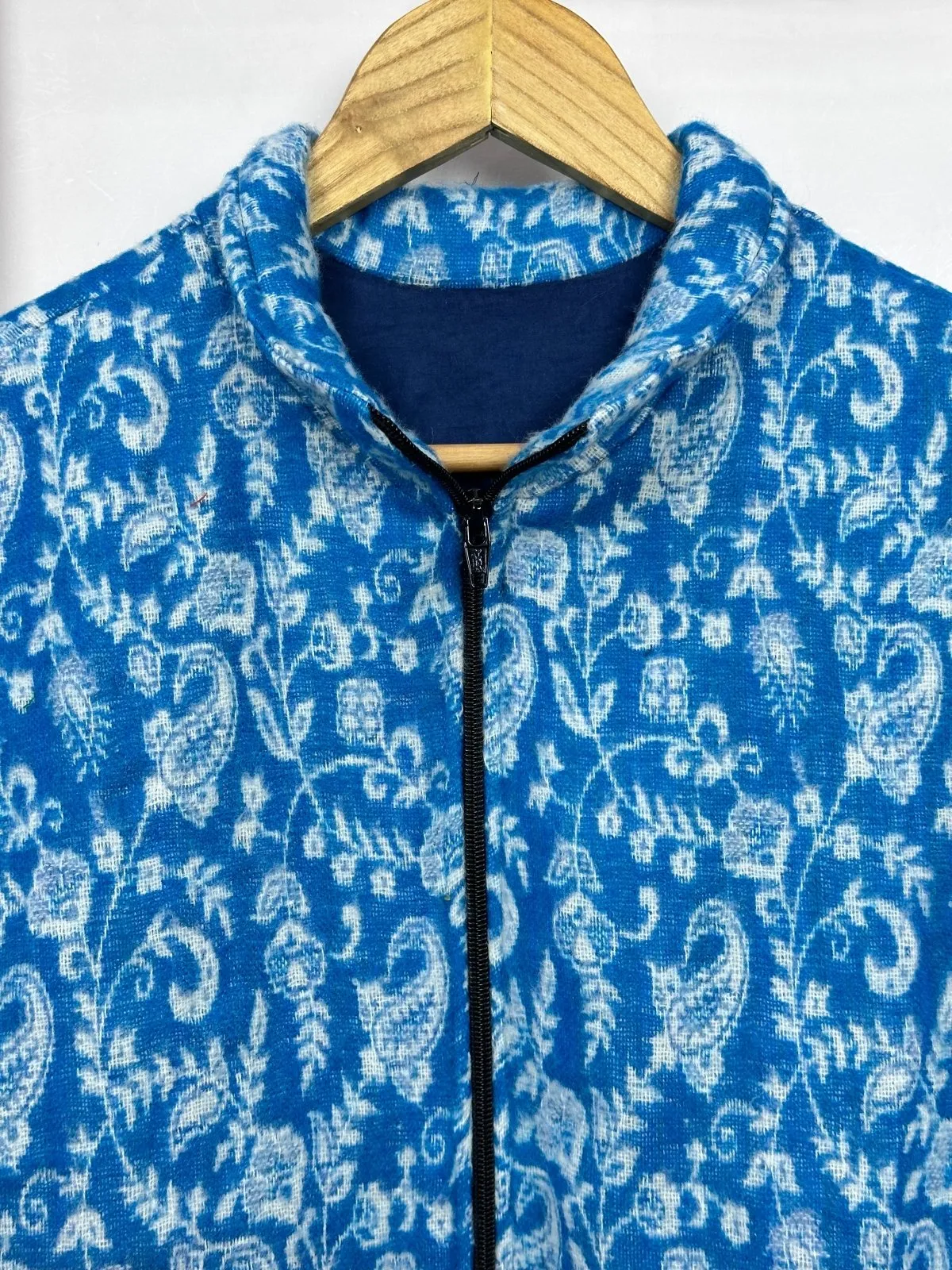 Cozy Yak Wool Blend Bomber Bolero Jacket | Warm Comfy Soft Winter Fashion Casual Party Wear | Boho Chic Paisley Floral