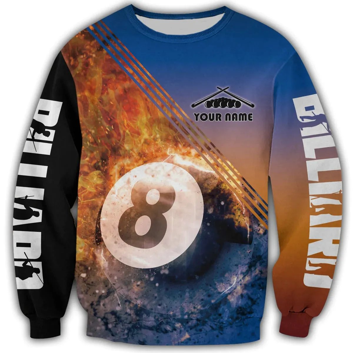 Custom Billiard Pool Shirt Men Women, 3D Print Hoodie For Billiard Player, Billiard Team Sweatshirt