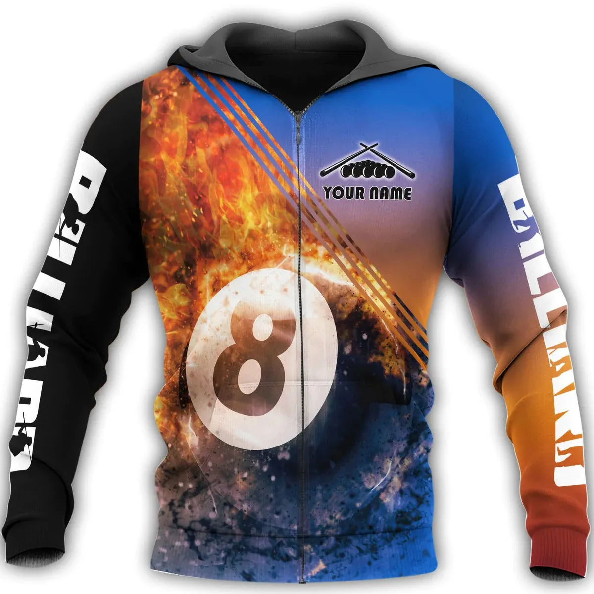 Custom Billiard Pool Shirt Men Women, 3D Print Hoodie For Billiard Player, Billiard Team Sweatshirt