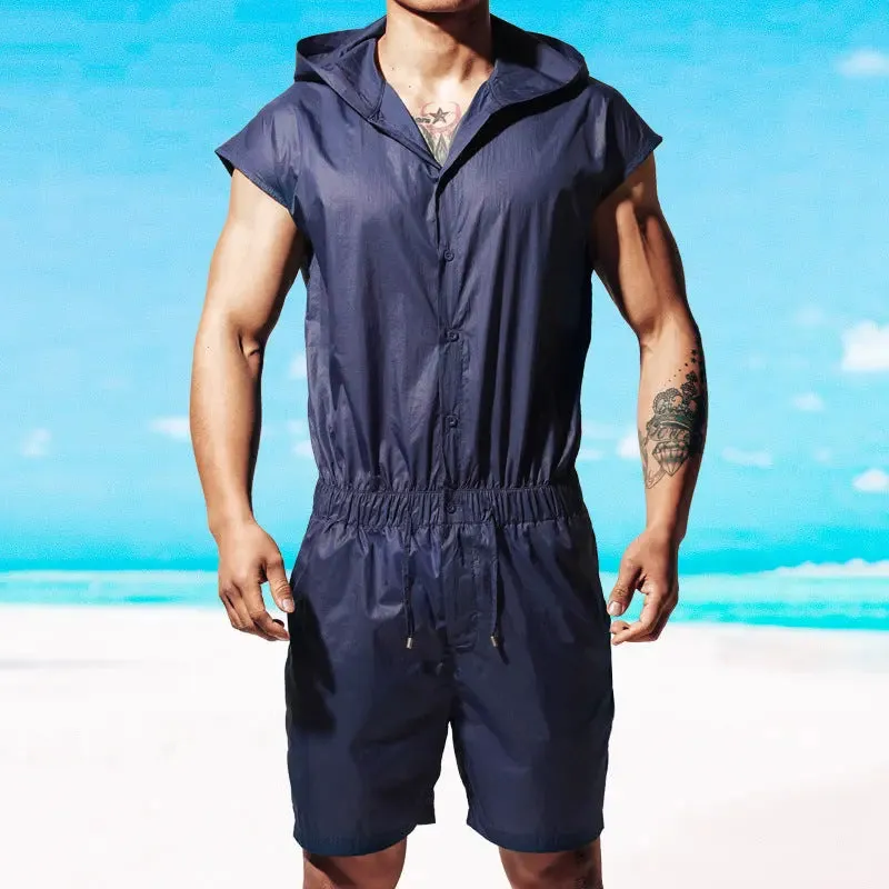DESMIIT Summer Men's Thin Sleeveless Sun-Protective Clothing