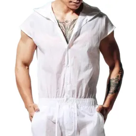 DESMIIT Summer Men's Thin Sleeveless Sun-Protective Clothing