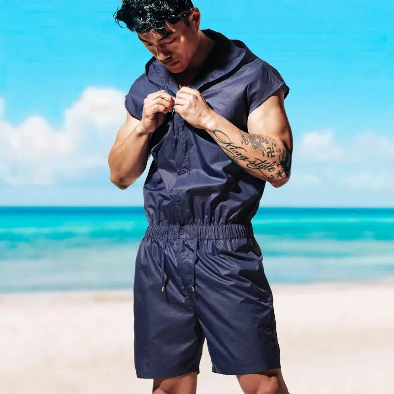 DESMIIT Summer Men's Thin Sleeveless Sun-Protective Clothing