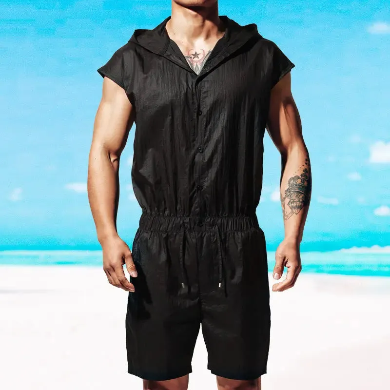DESMIIT Summer Men's Thin Sleeveless Sun-Protective Clothing
