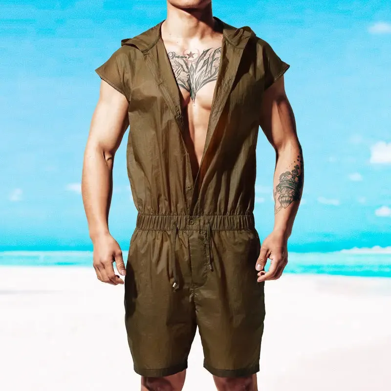 DESMIIT Summer Men's Thin Sleeveless Sun-Protective Clothing