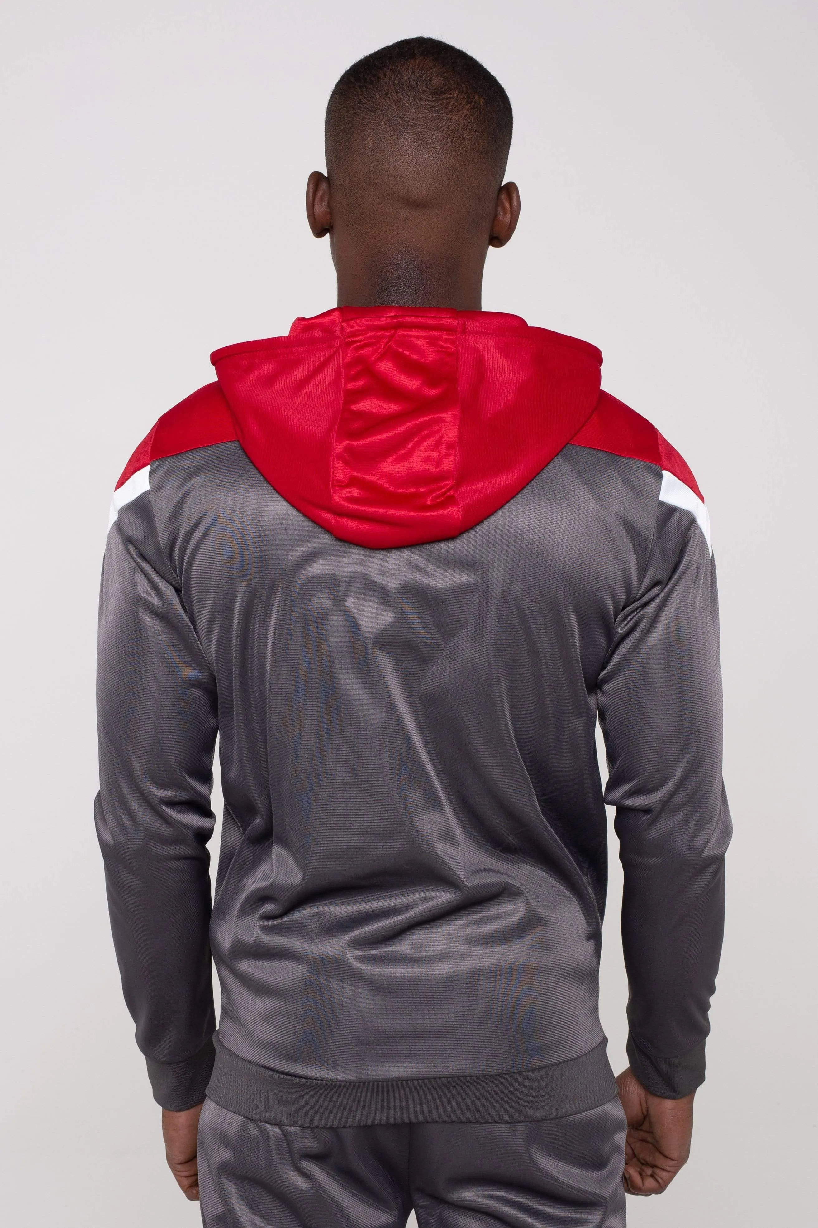 District Colour Logo Print Hoodie - Grey