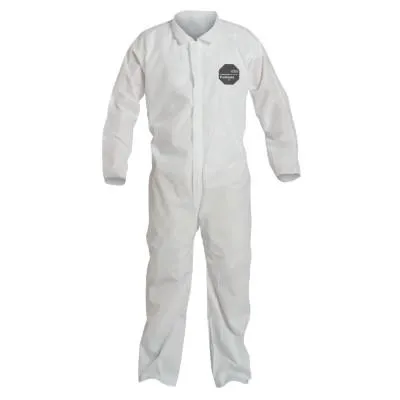 DuPont™ Proshield 10 Coveralls White with Open Wrists and Ankles, White, 4X-Large, PB120SW-4XL