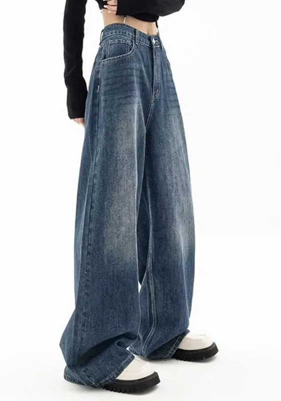 EMMIOL Jeans for Women Wide Leg Baggy Jeans High Waist Y2K Cargo Pants Casual Loose Boyfriends Trousers Vintage Streetwear