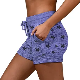 for Women Fall Summer Print Loose Fit Oversized Work Out Gym Jogger Tie Knot Pants Shorts Women 2025