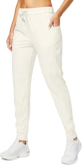 G Gradual Women's Joggers Pants with Zipper Pockets Stretch Tapered Athletic Joggers for Women Lounge, Jogging, Workout