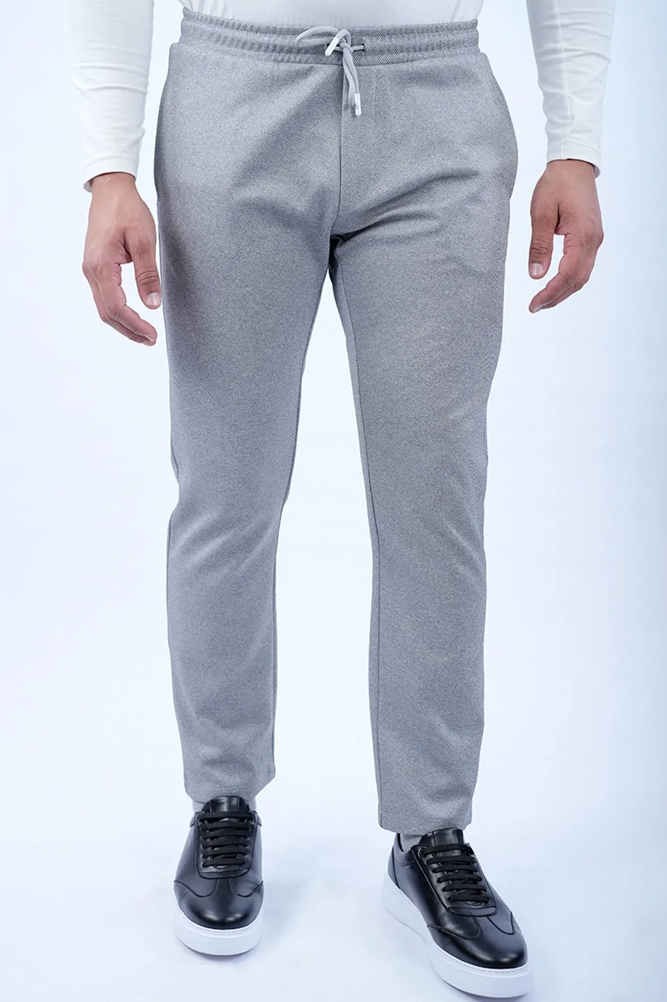 Grey Jogging With Elastic Waist