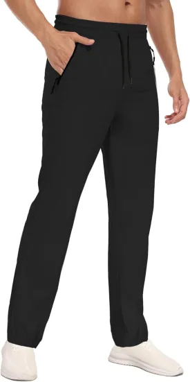 Hiking Pants Men Cargo Pants Water Resistant Lightweight Work Casual Pants Joggers with Zipper Pockets Outdoor HH24019M