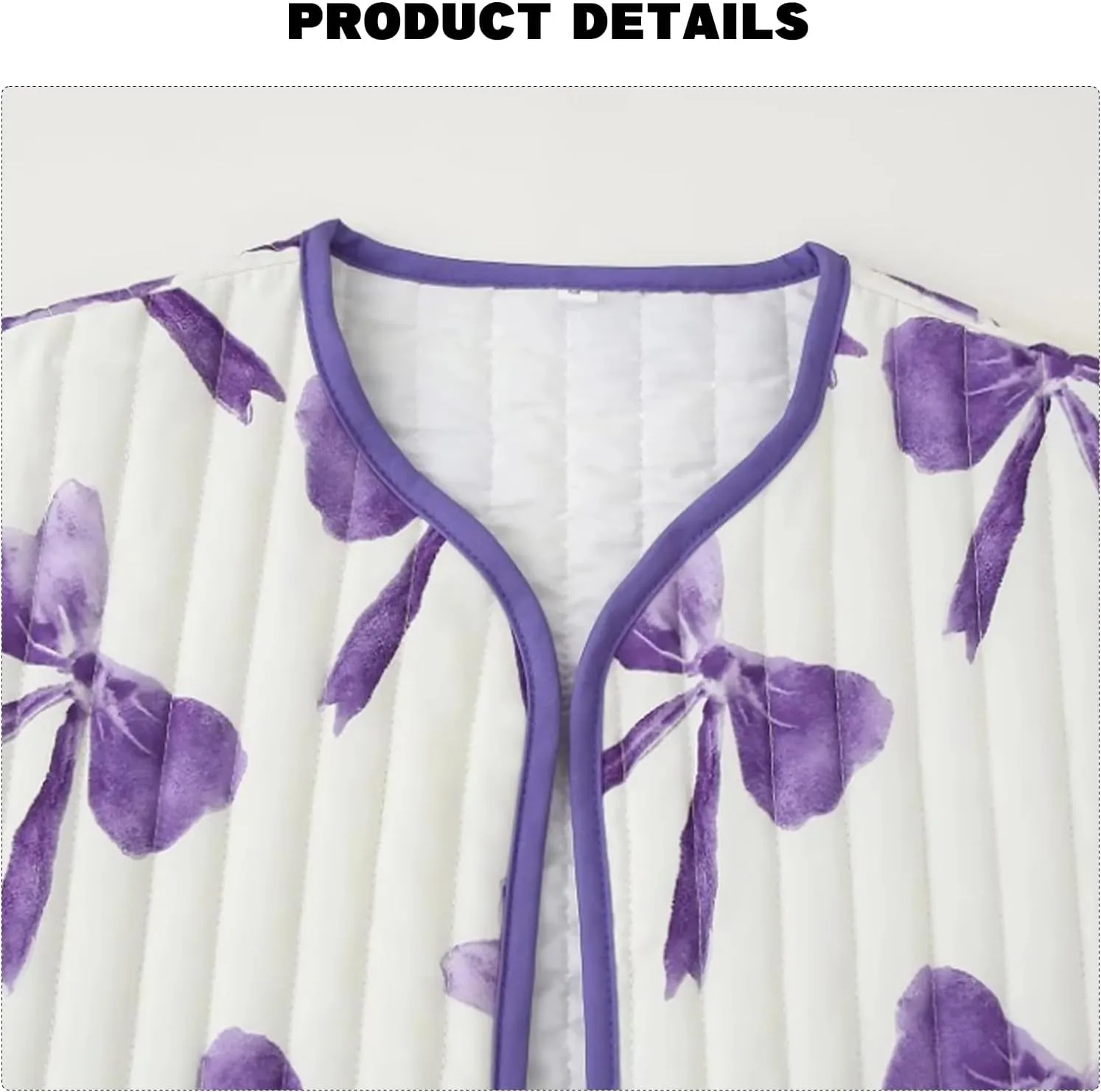 HOTIAN Floral Printed Puff Jackets for Women Lightweight Cropped Padded Puffer Jacket Cardigan Quilted Winter Coats