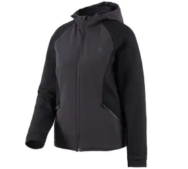 Hybrid hooded knitted jacket e.s.trail, ladies'