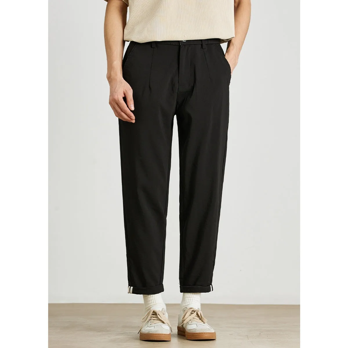 Ice Silk Thin Quick-drying Casual Pants Cool Straight