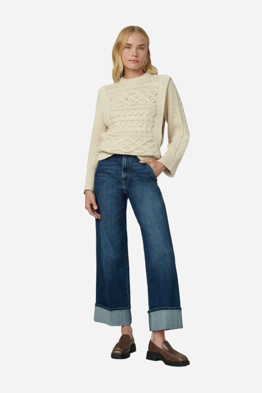 Joe's Trixie Trouser Wide Cuff Double Down