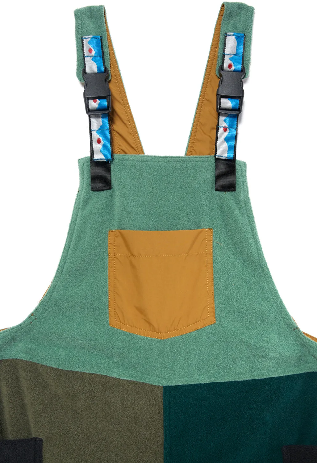 KAVU Women's Pocatello Fleece Overalls - Woodland Block
