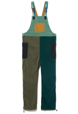 KAVU Women's Pocatello Fleece Overalls - Woodland Block