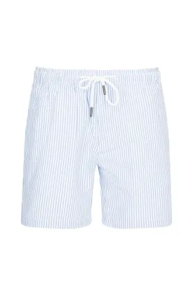 Lightweight Striped Shorts - Blue