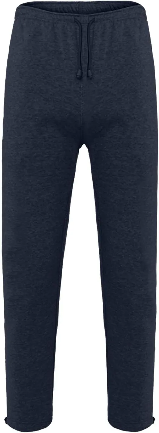 Men's Baggy Sweatpants Fleece Straight Leg Jogger Workout Casual Pant Loose Athletic Trousers Elastic Waist Pockets