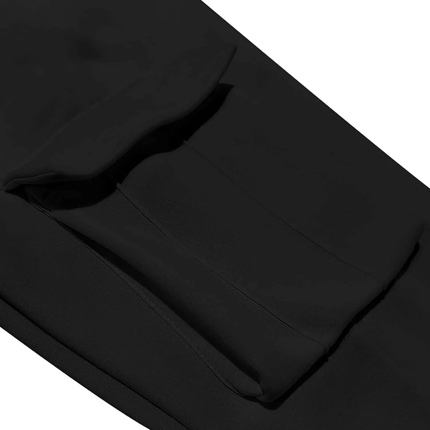 Mens Cargo Sweatpants Cotton Fleece Lined Joggers Pants Baggy Drawstring Elastic Waist Multi Pockets Workout Pants