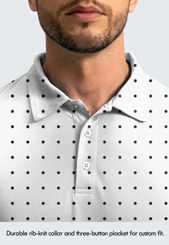Men's Polo Shirt Long Sleeve Golf Shirts Lightweight UPF 50  Sun Protection Cool Shirts for Men Work Fishing Outdoor