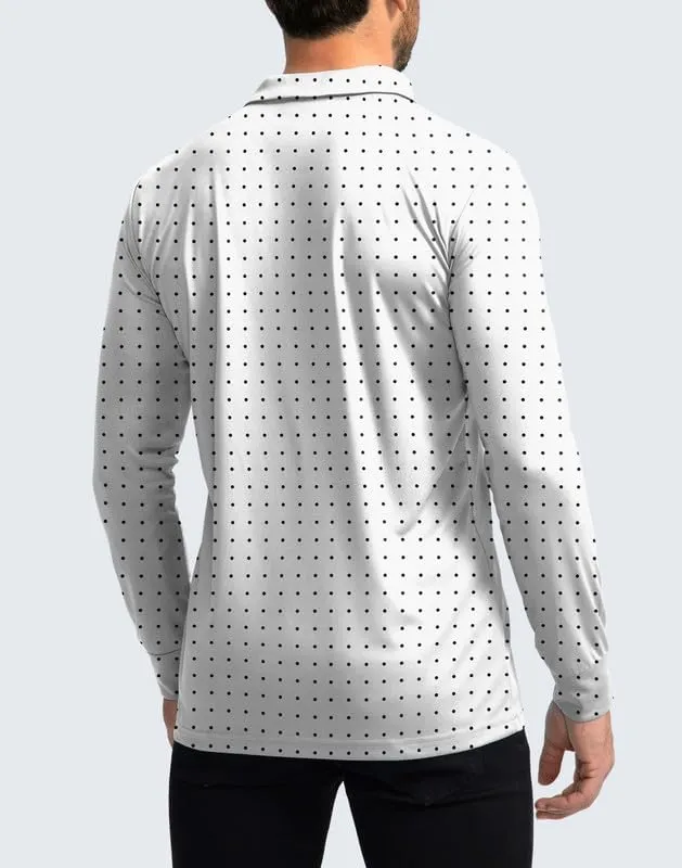 Men's Polo Shirt Long Sleeve Golf Shirts Lightweight UPF 50  Sun Protection Cool Shirts for Men Work Fishing Outdoor