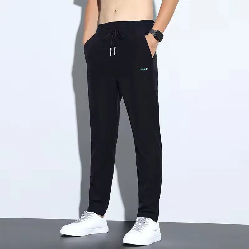 Men's Trendy Ice Silk Casual Sports Trousers