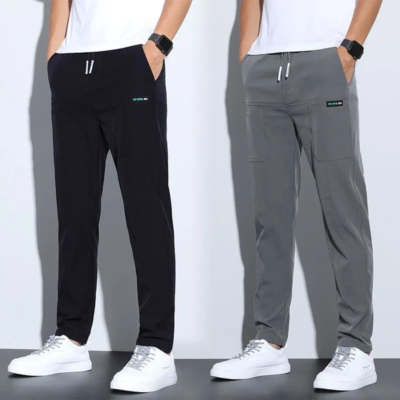 Men's Trendy Ice Silk Casual Sports Trousers