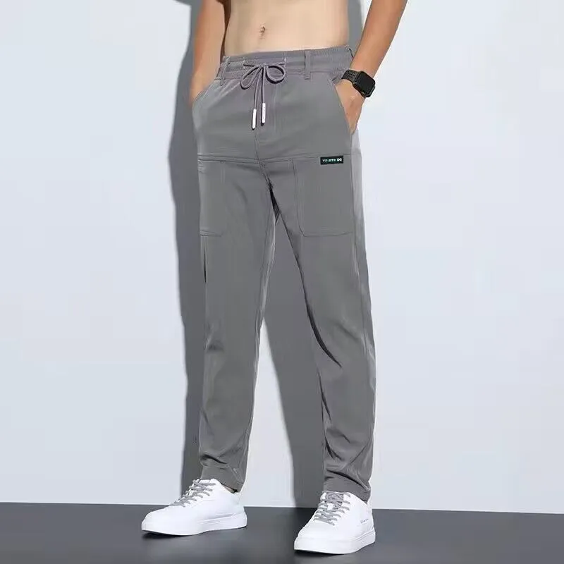 Men's Trendy Ice Silk Casual Sports Trousers