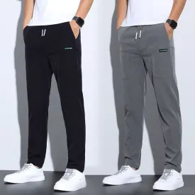 Men's Trendy Ice Silk Casual Sports Trousers