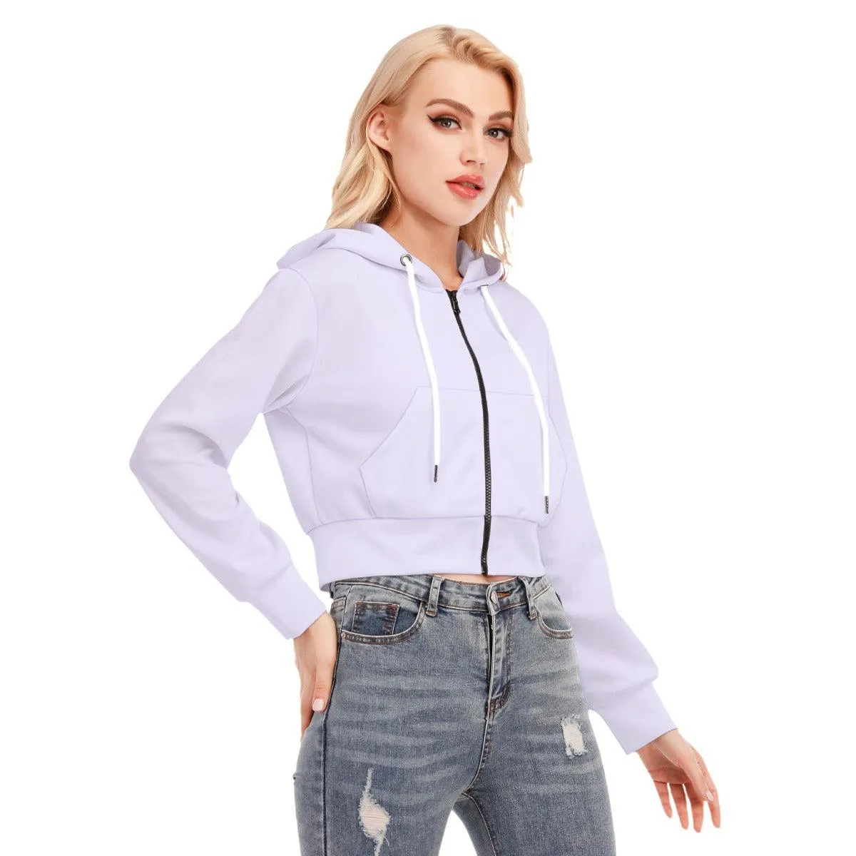 Misha Crop Top baby Purple Hoodie Jacket