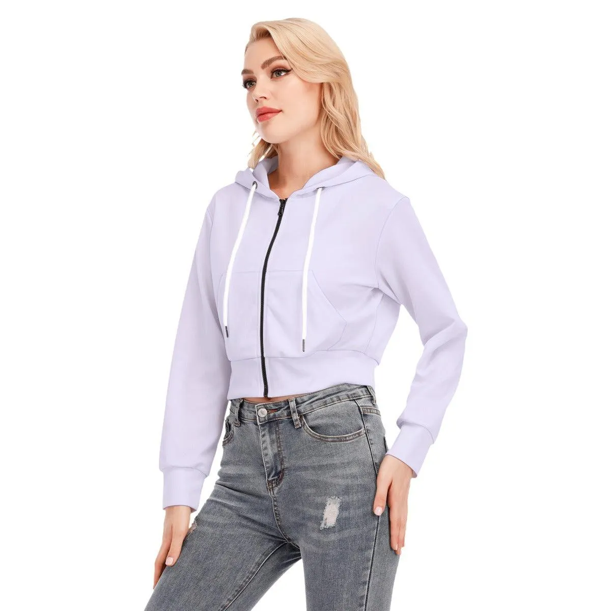 Misha Crop Top baby Purple Hoodie Jacket
