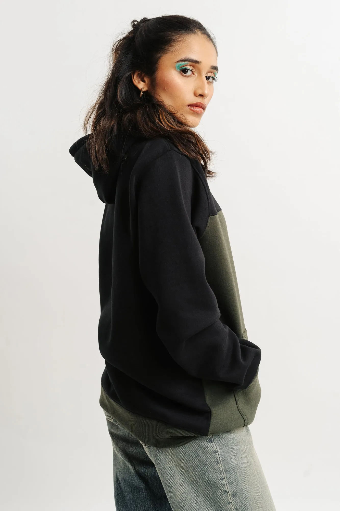 Olive Black Freakin Hoodie