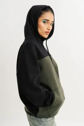 Olive Black Freakin Hoodie