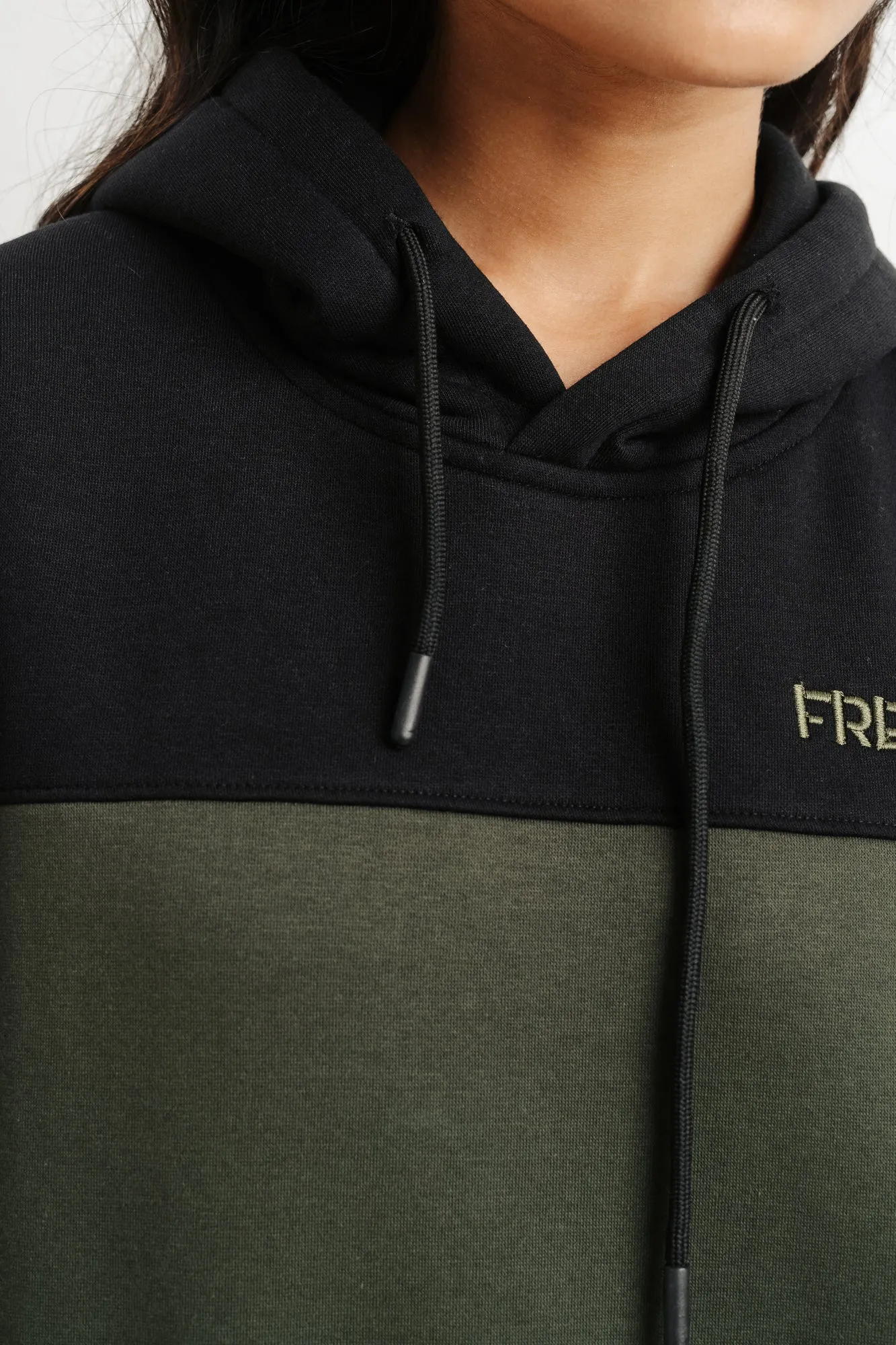 Olive Black Freakin Hoodie