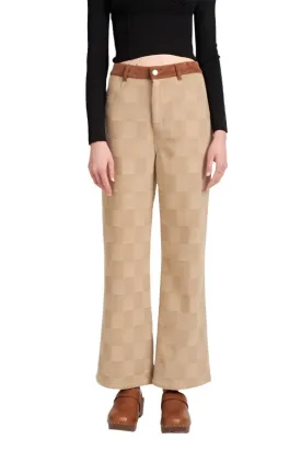 Plaid Wide Leg Pants