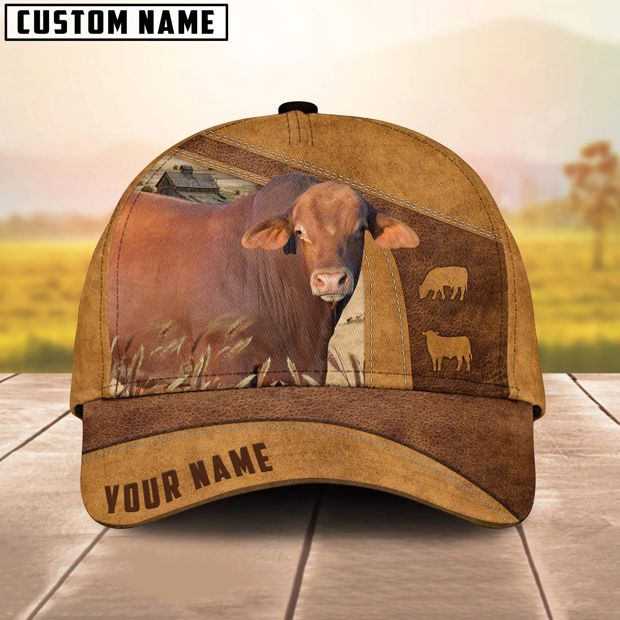 Red Brangus Custom Name Cap, Cattle Hat, Farm Baseball Hat, Cap Hat For Farmer Farm Lover